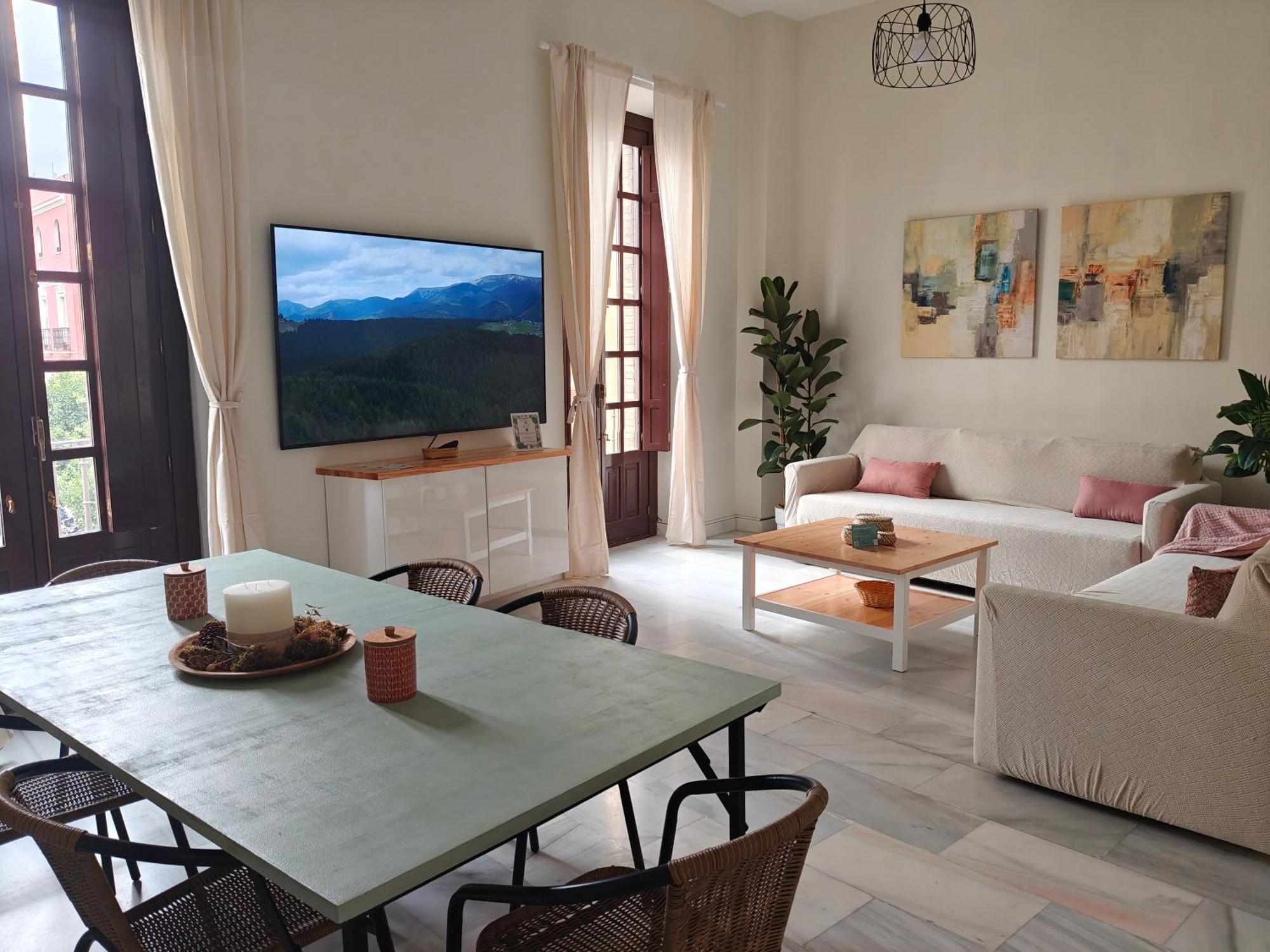 Charming Bright Apartment With Balconies On Cuesta Del Rosario إشبيلية المظهر الخارجي الصورة