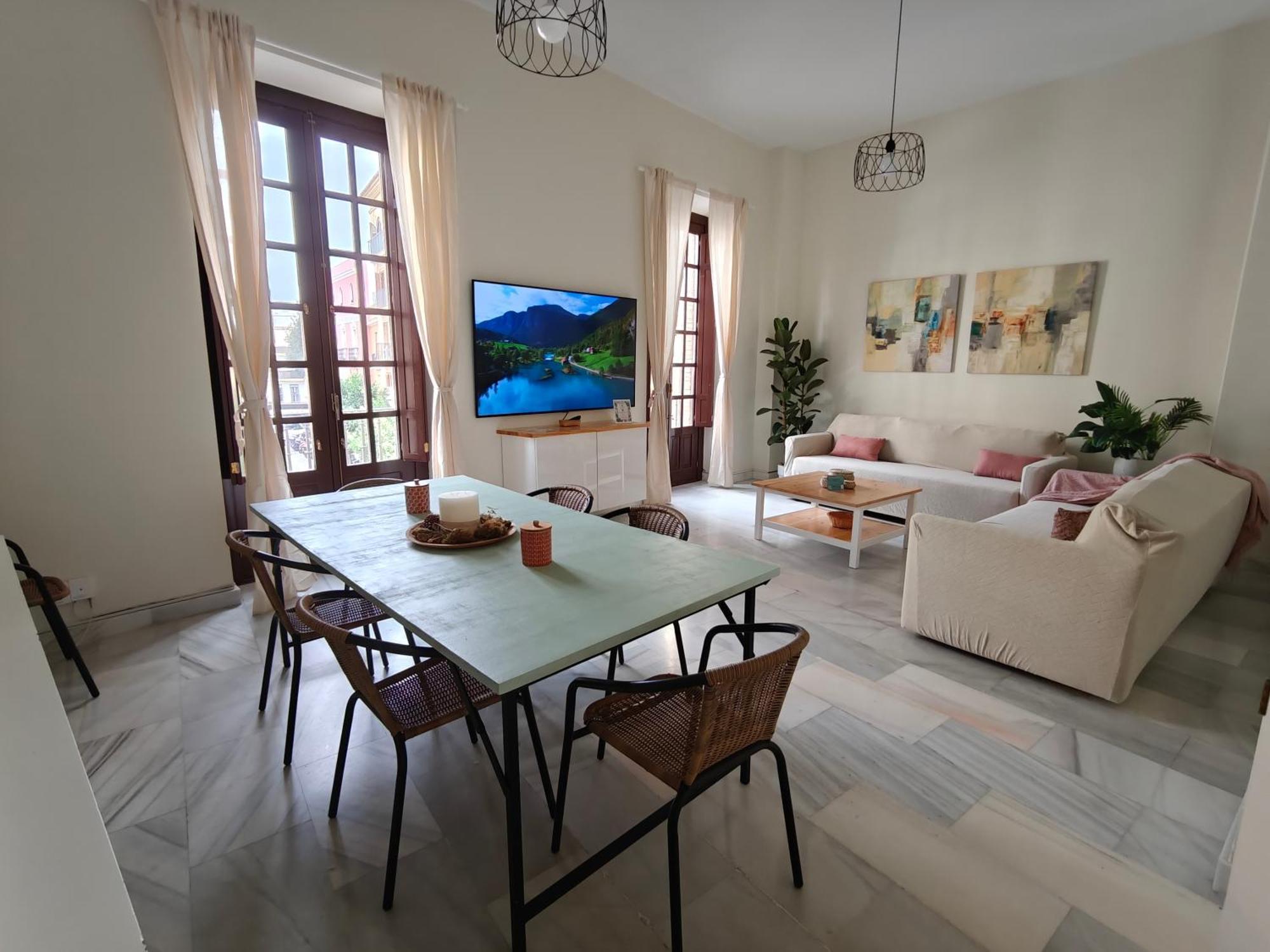 Charming Bright Apartment With Balconies On Cuesta Del Rosario إشبيلية المظهر الخارجي الصورة